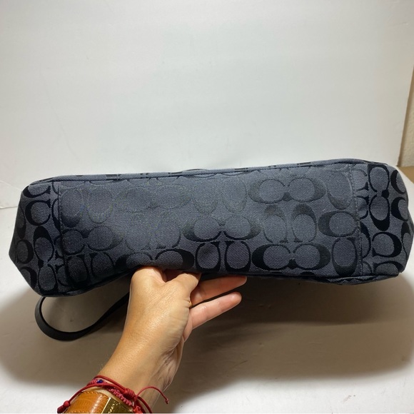 Coach Signature Gallery East West Black  Tote Handbag Purpose - Picture 7 of 16